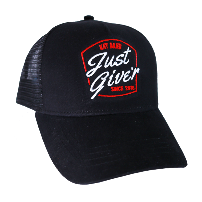 Black Just Give'r Trucker Hat
